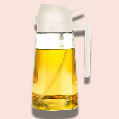 DripLock™ Oil Dispenser | Mess-Free Spray & Pour Control