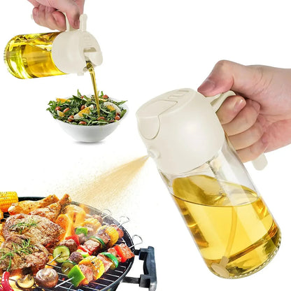 DripLock™ Oil Dispenser | Mess-Free Spray & Pour Control