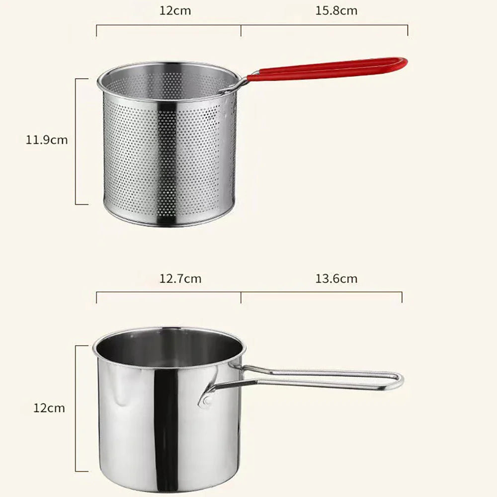Stainless Steel Fry King™ | 4-in-1 Oil Filter Pot & Deep Fryer