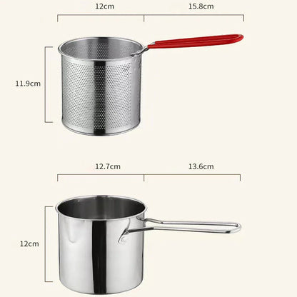 Stainless Steel Fry King™ | 4-in-1 Oil Filter Pot & Deep Fryer