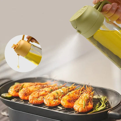 DripLock™ Oil Dispenser | Mess-Free Spray & Pour Control